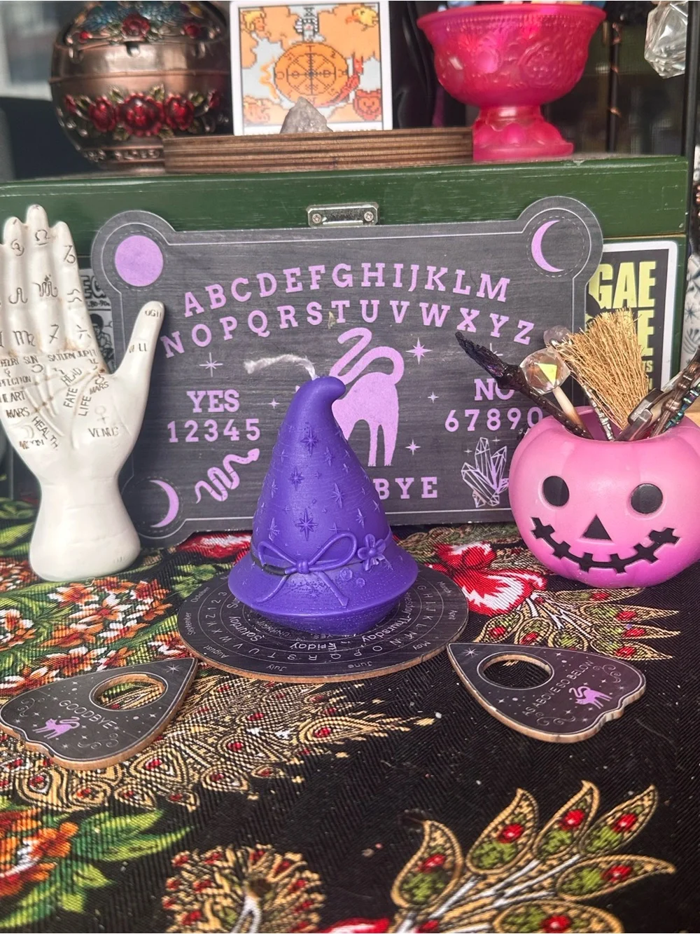 Purple Witch Hat Candle